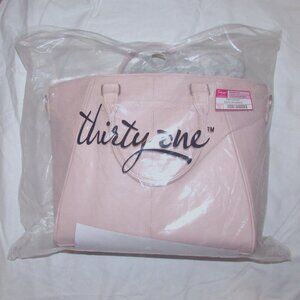 Thirty One Diamond District Purse-Rare HTF Pink Blush Pebble